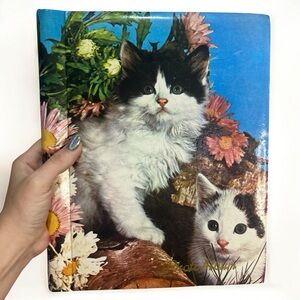 Vintage cat photo album